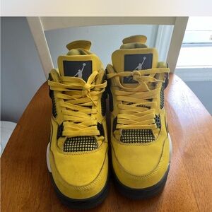 Jordan Lightning Yellow Black Sneakers Iconic Design